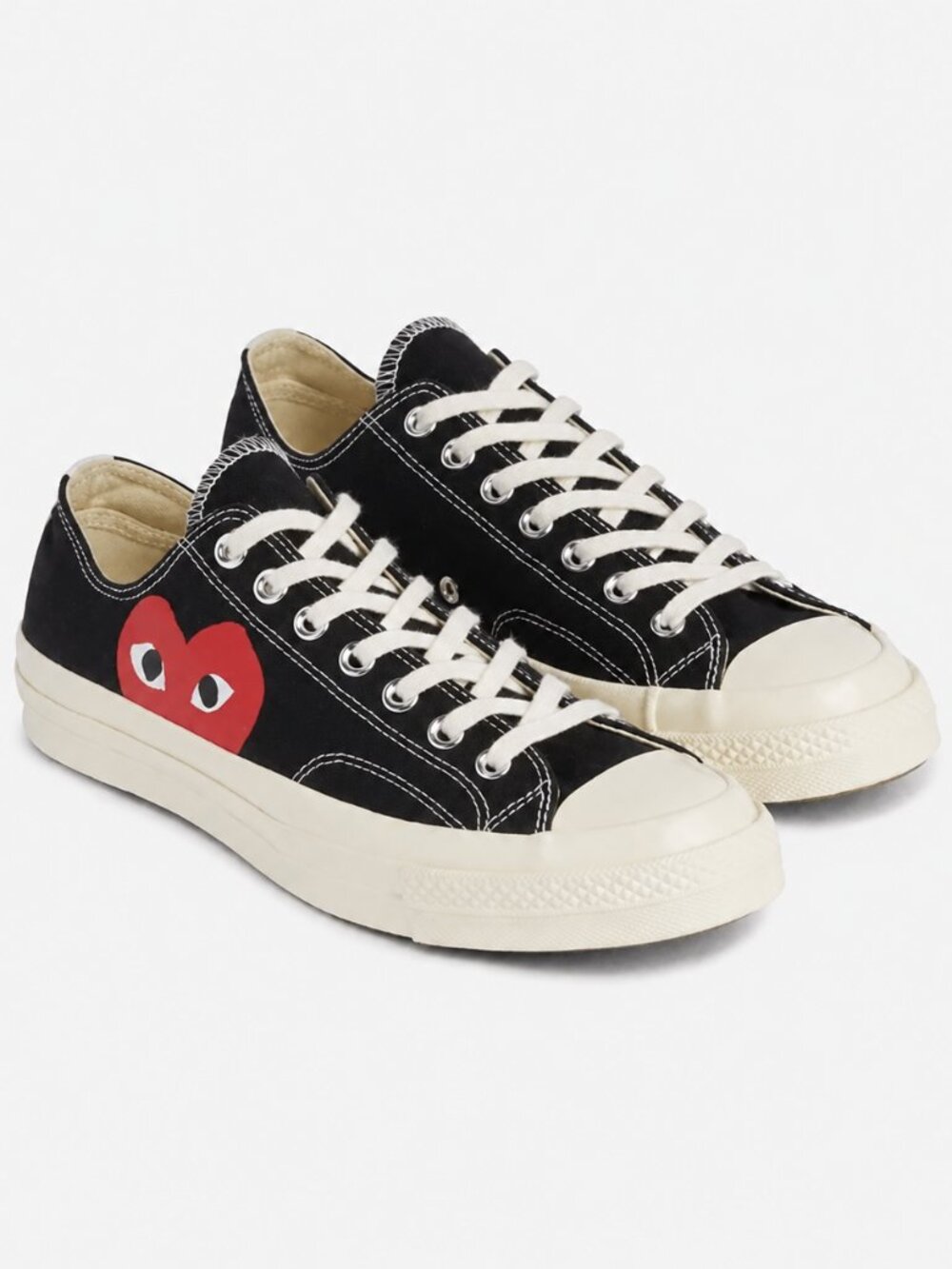 Converse x Comme des Garçons PLAY Chuck 70 Low Top Black M9/W11 NWT